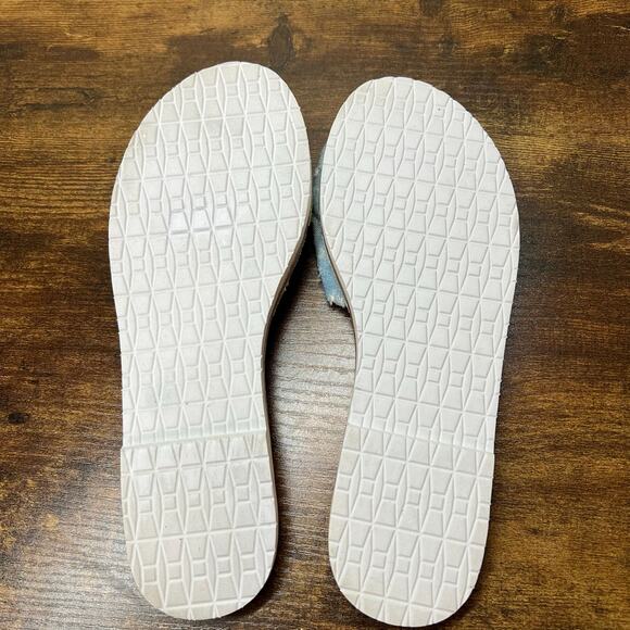 Kate Spade Indi Slide Sandal 8 Denim Bow Slip On Feminine Chic Open Toe Coquette - Picture 8 of 11